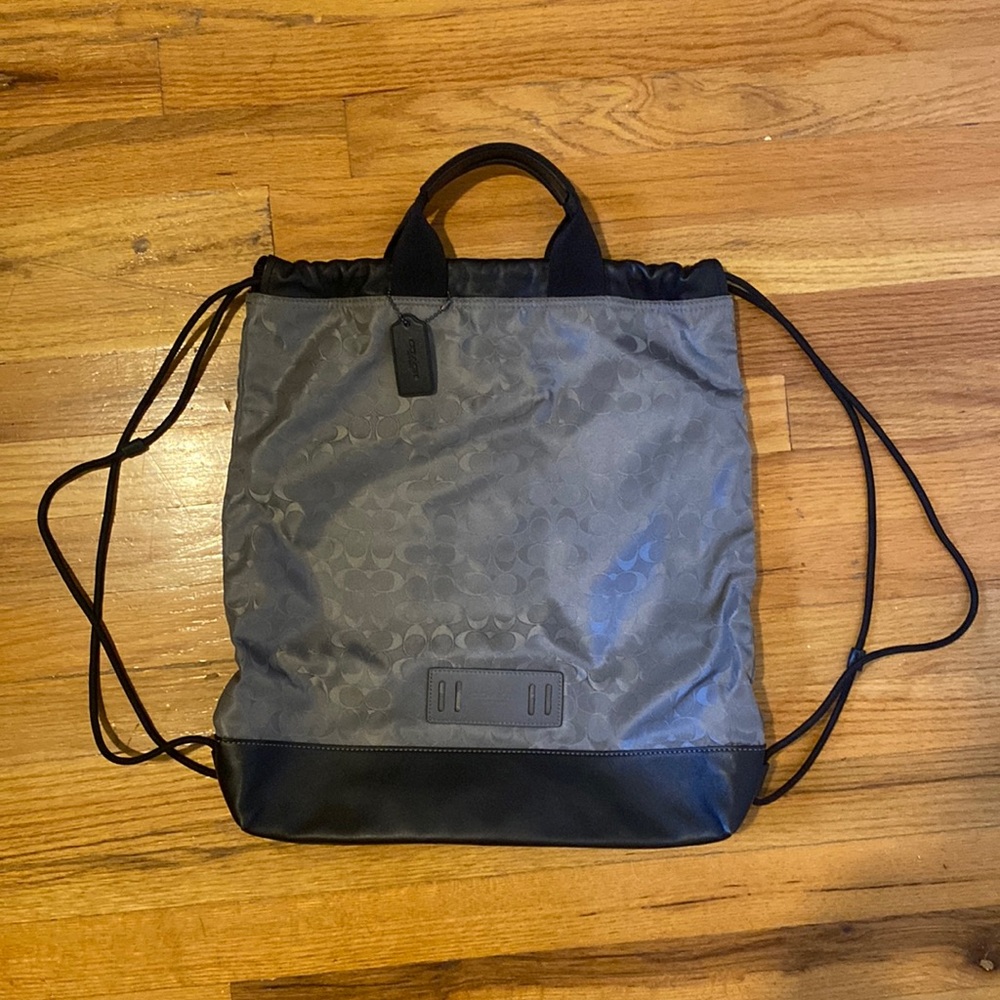 Coach terrain drawstring backpack